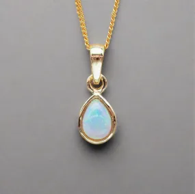 October Birthstone Necklace - Opal