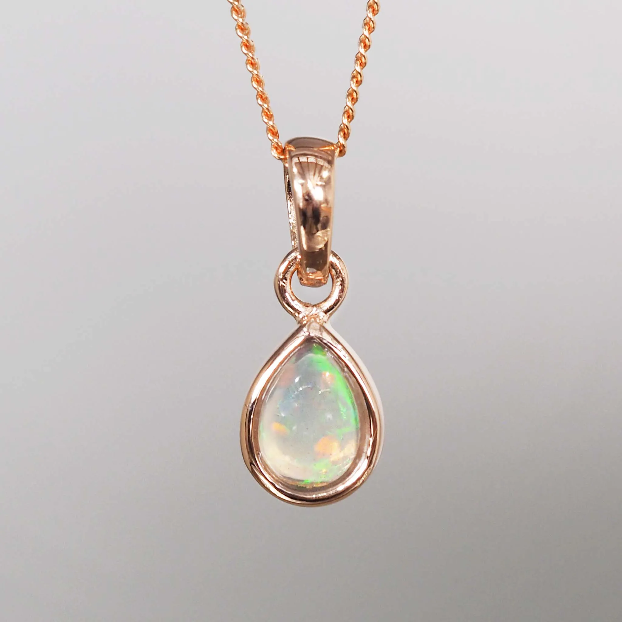 October Birthstone Necklace - Opal