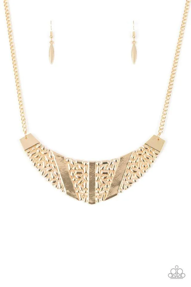 Paparazzi Necklace ~ Terra Trailbreaker - Gold