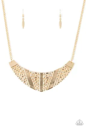 Paparazzi Necklace ~ Terra Trailbreaker - Gold