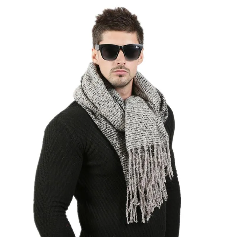 Premium Winter Knitted Wool Scarf - 6 Colors