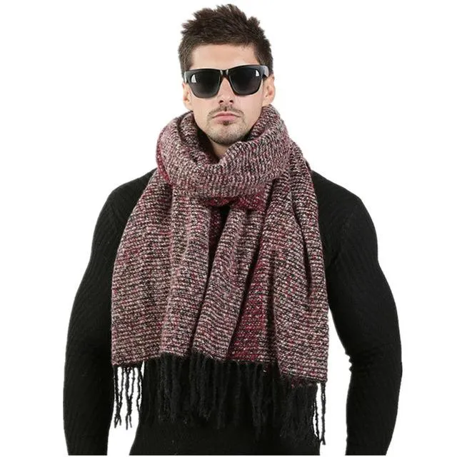 Premium Winter Knitted Wool Scarf - 6 Colors