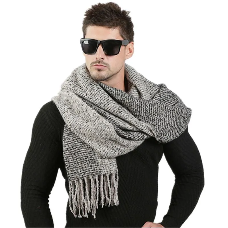 Premium Winter Knitted Wool Scarf - 6 Colors