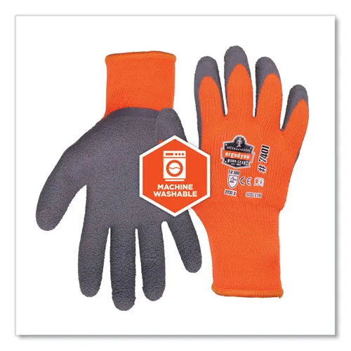 Proflex 7401-case Coated Lightweight Winter Gloves, Orange, Medium, 144 Pairs/carton, Ships In 1-3 Business Days