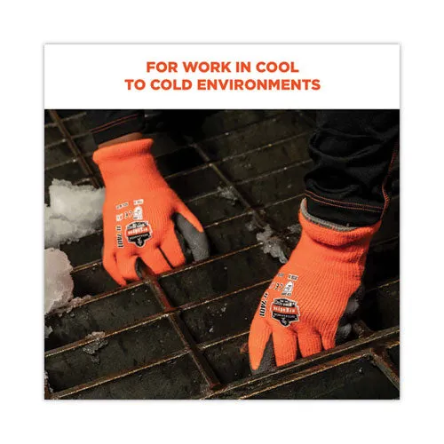 Proflex 7401 Coated Lightweight Winter Gloves, Orange, Medium, Pair, Ships In 1-3 Business Days