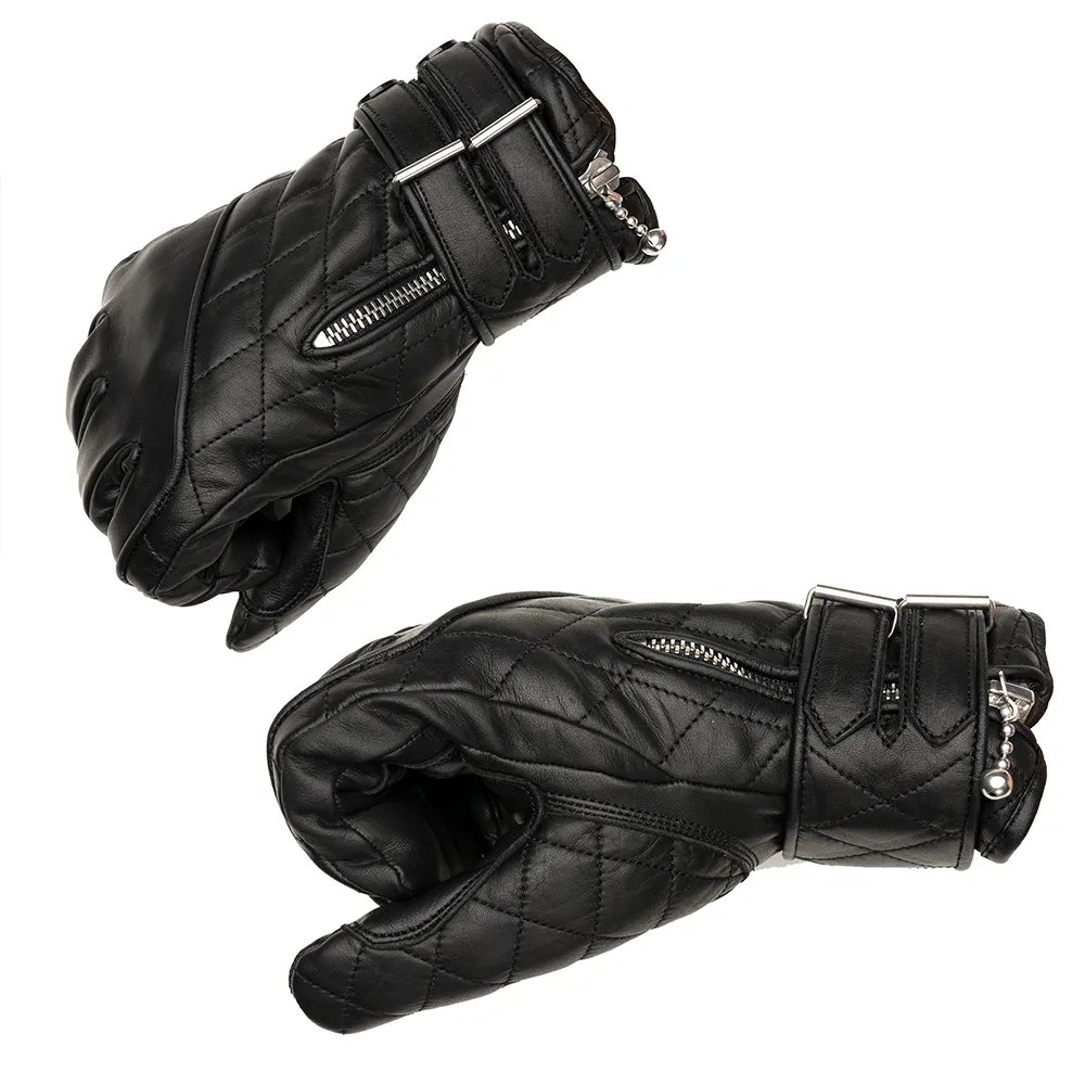 Quilted Cafe Racer Gloves