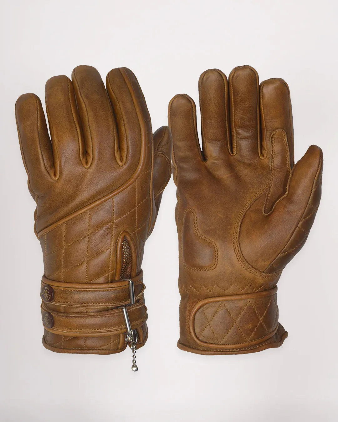 Quilted Cafe Racer Gloves