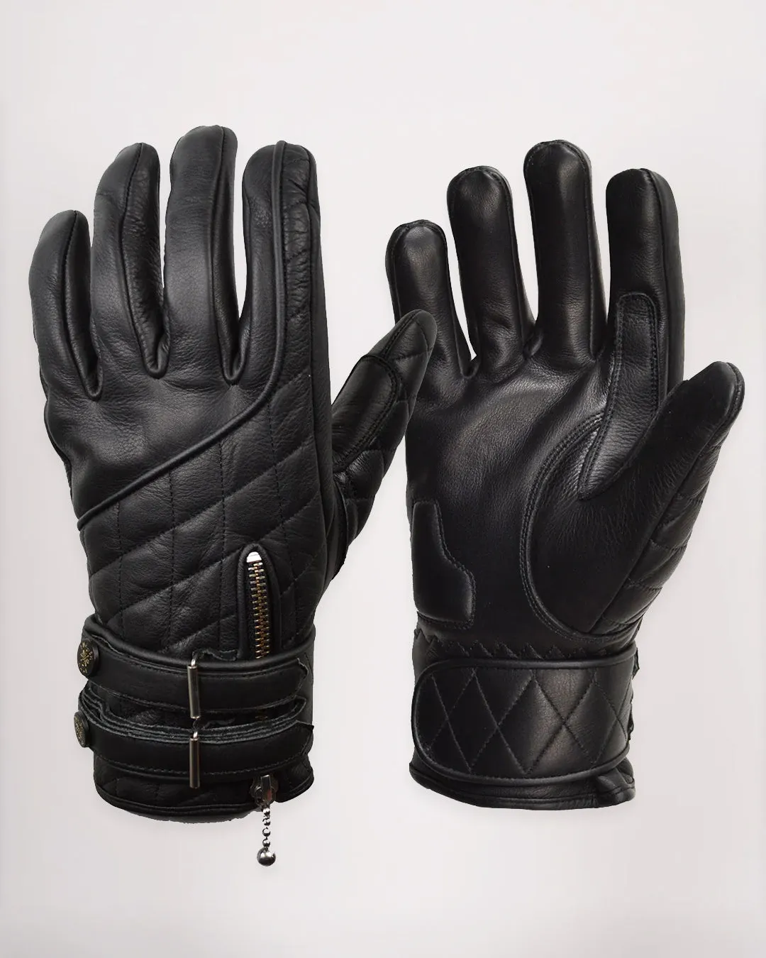 Quilted Cafe Racer Gloves