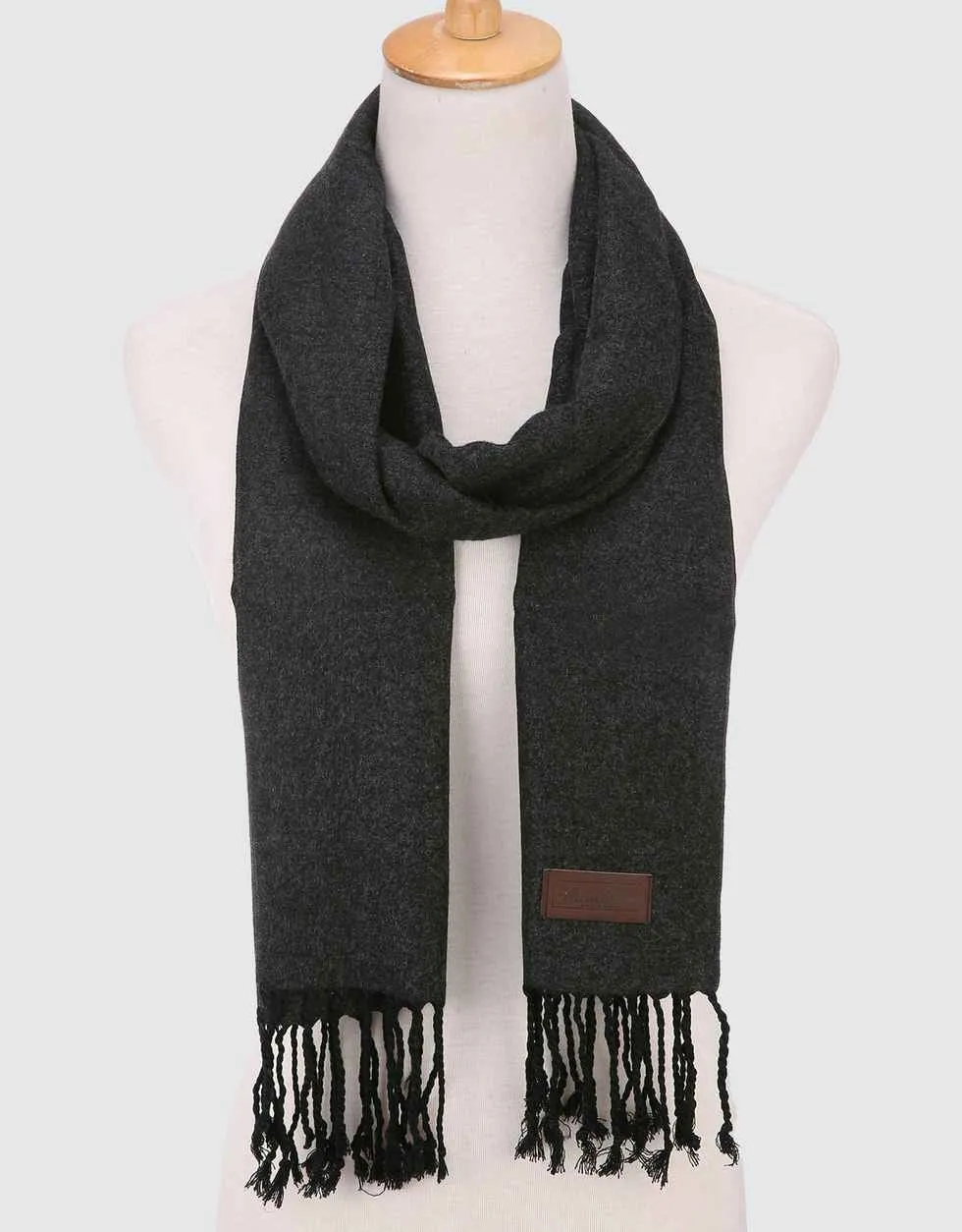 Regal Tassel Knitted Scarf