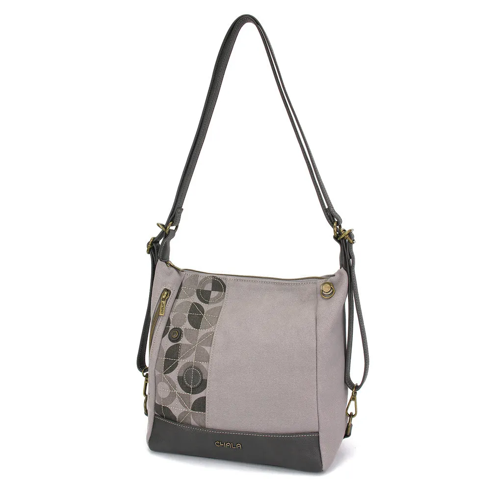 Retro Convertible Purse - Gray