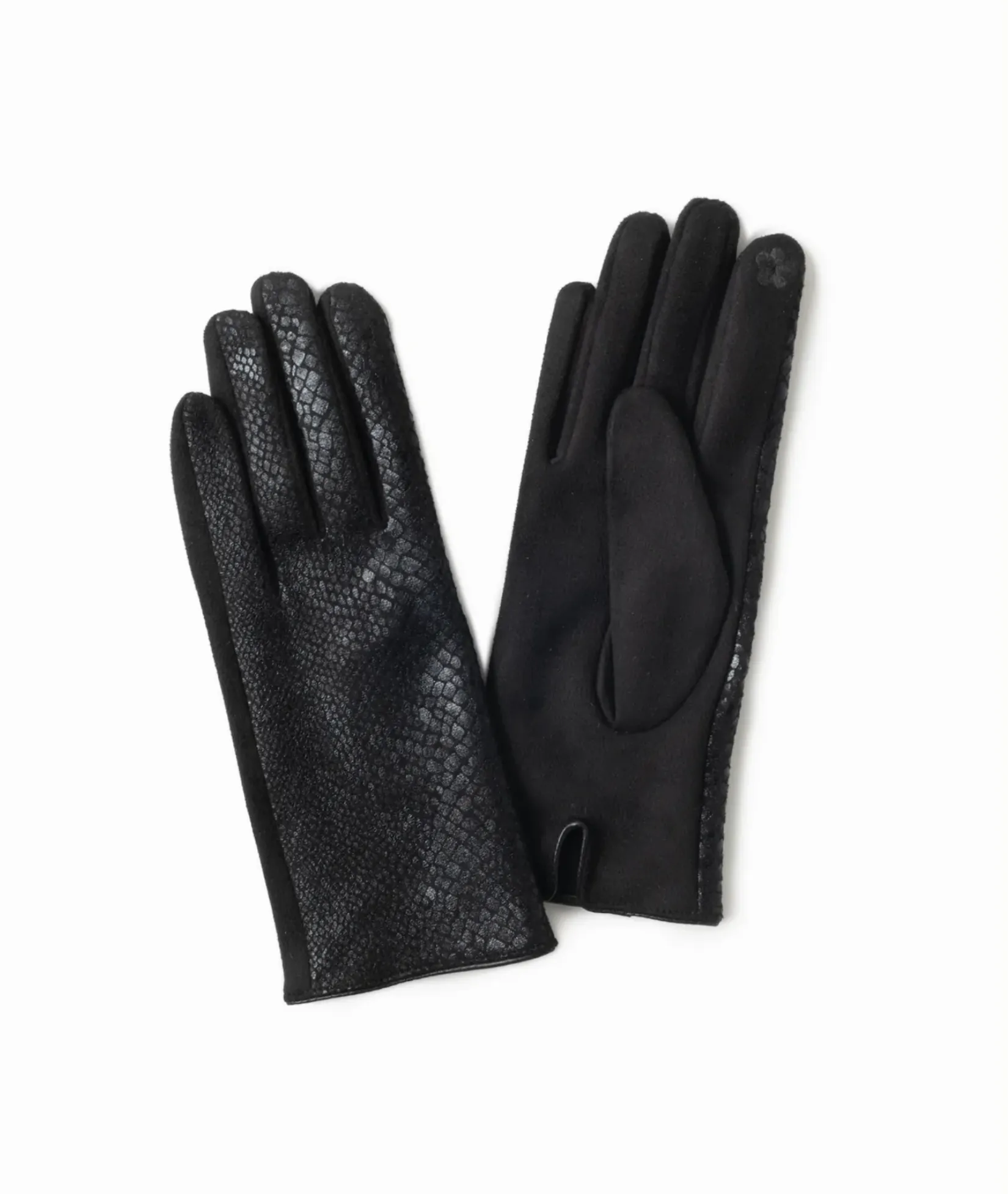 Sadie Suede Snake Gloves