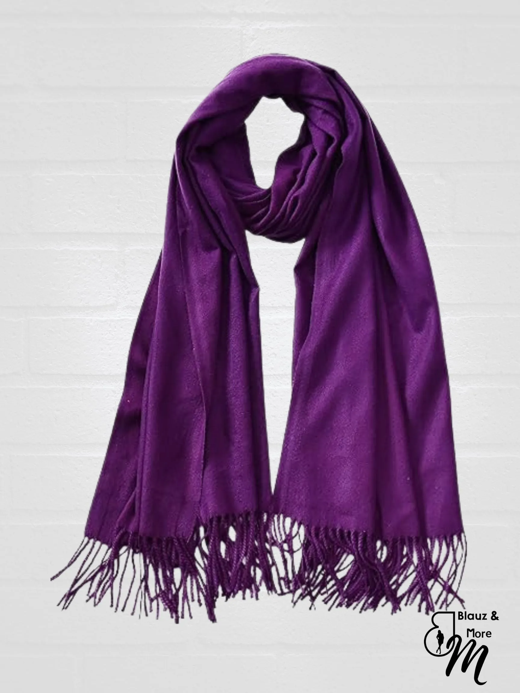 Silky Solid Soft Pashmina Shawl Stole