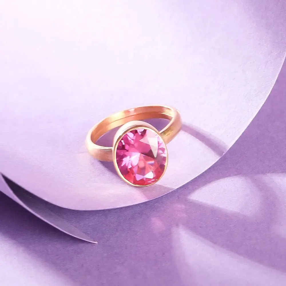 SILVER 92.5 Pink RING