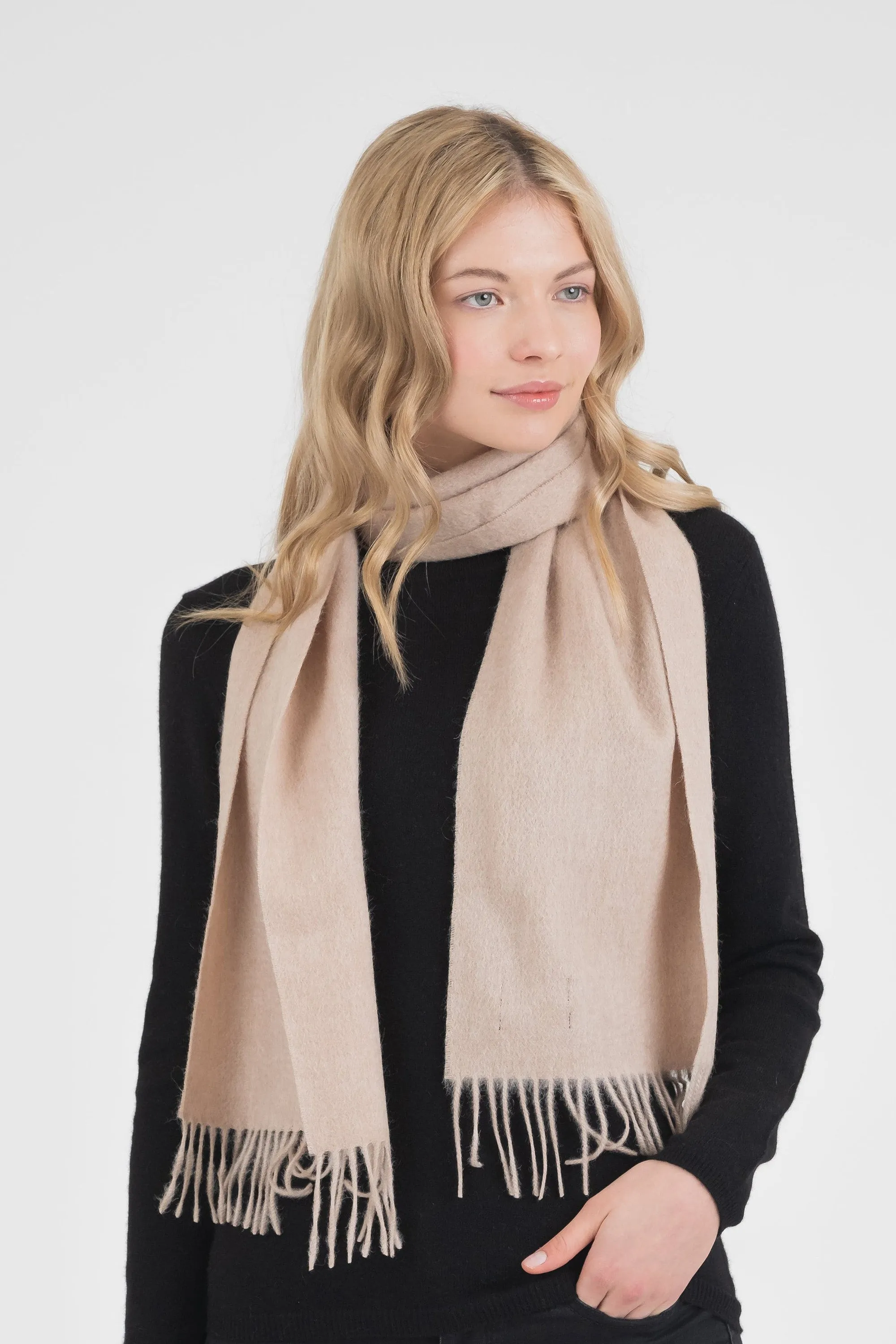 Solid Lambswool Scarf - Vicuna