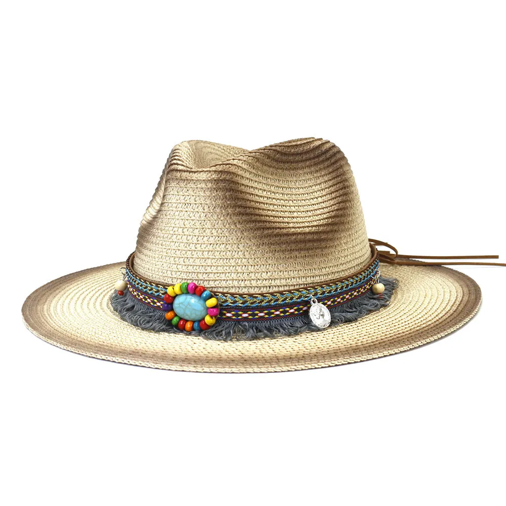 Straw Cowboy Hats Spring and Summer Men and Women Outdoor Travel Travel Sun Protection