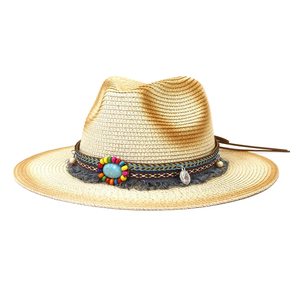 Straw Cowboy Hats Spring and Summer Men and Women Outdoor Travel Travel Sun Protection