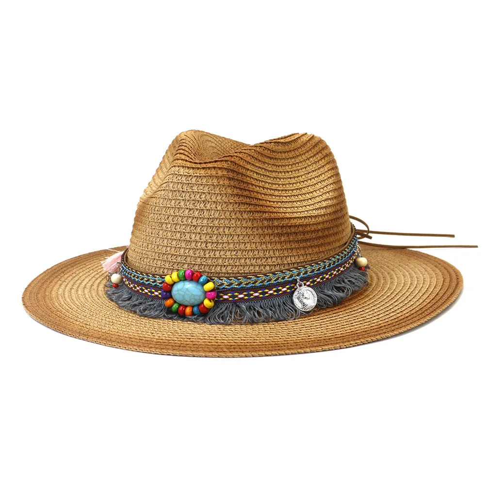 Straw Cowboy Hats Spring and Summer Men and Women Outdoor Travel Travel Sun Protection