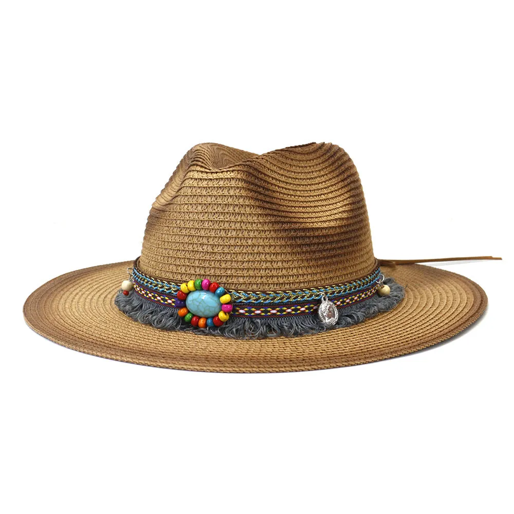 Straw Cowboy Hats Spring and Summer Men and Women Outdoor Travel Travel Sun Protection