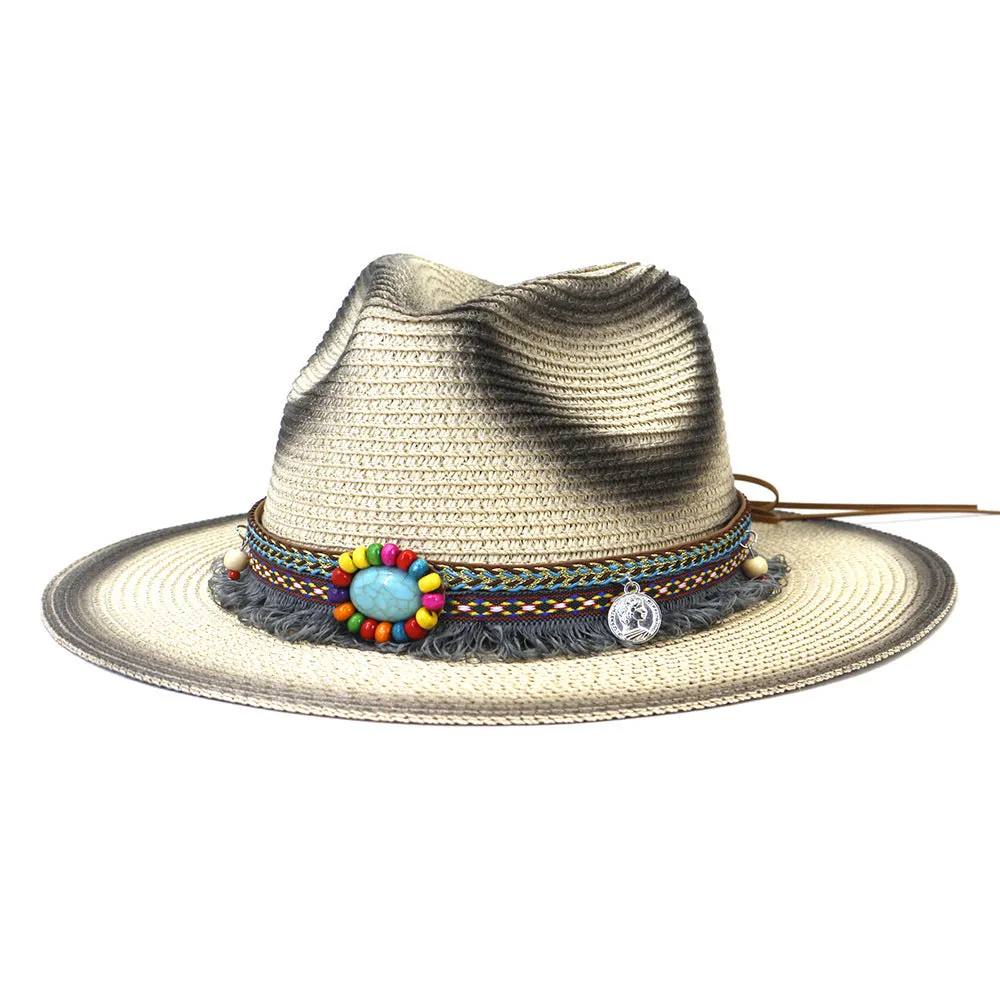 Straw Cowboy Hats Spring and Summer Men and Women Outdoor Travel Travel Sun Protection