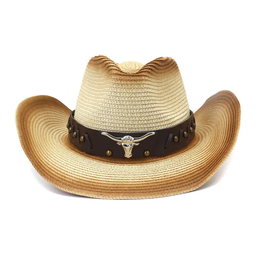 Straw Cowboy Hats Sun Protection by the Sea Sun Hat Men