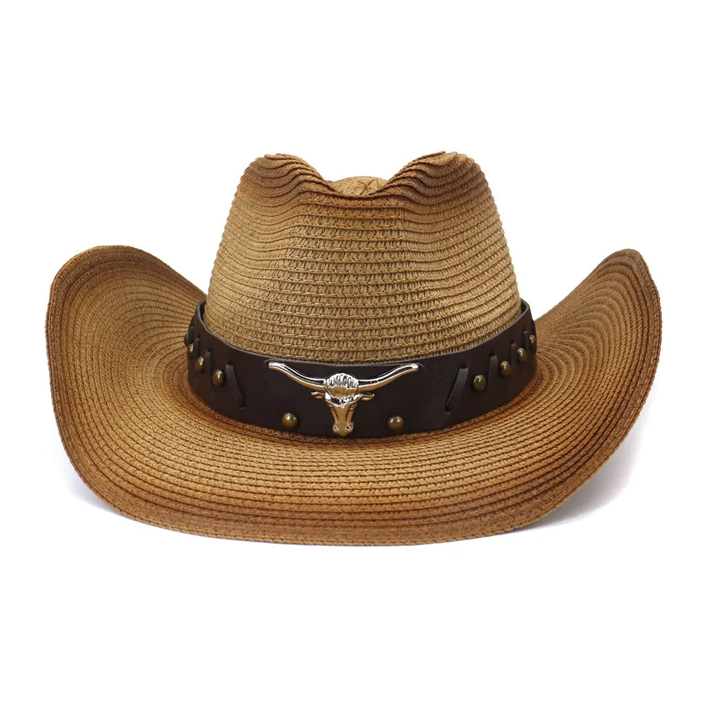 Straw Cowboy Hats Sun Protection by the Sea Sun Hat Men