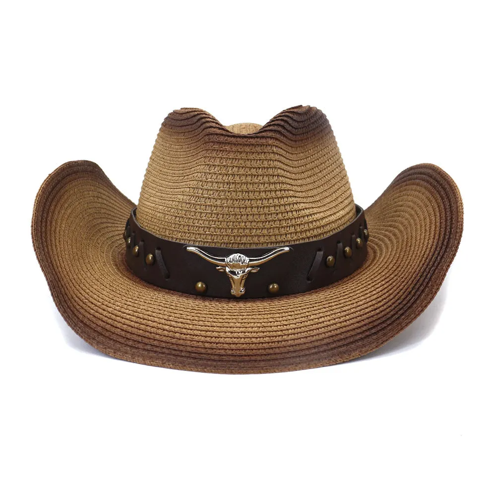 Straw Cowboy Hats Sun Protection by the Sea Sun Hat Men