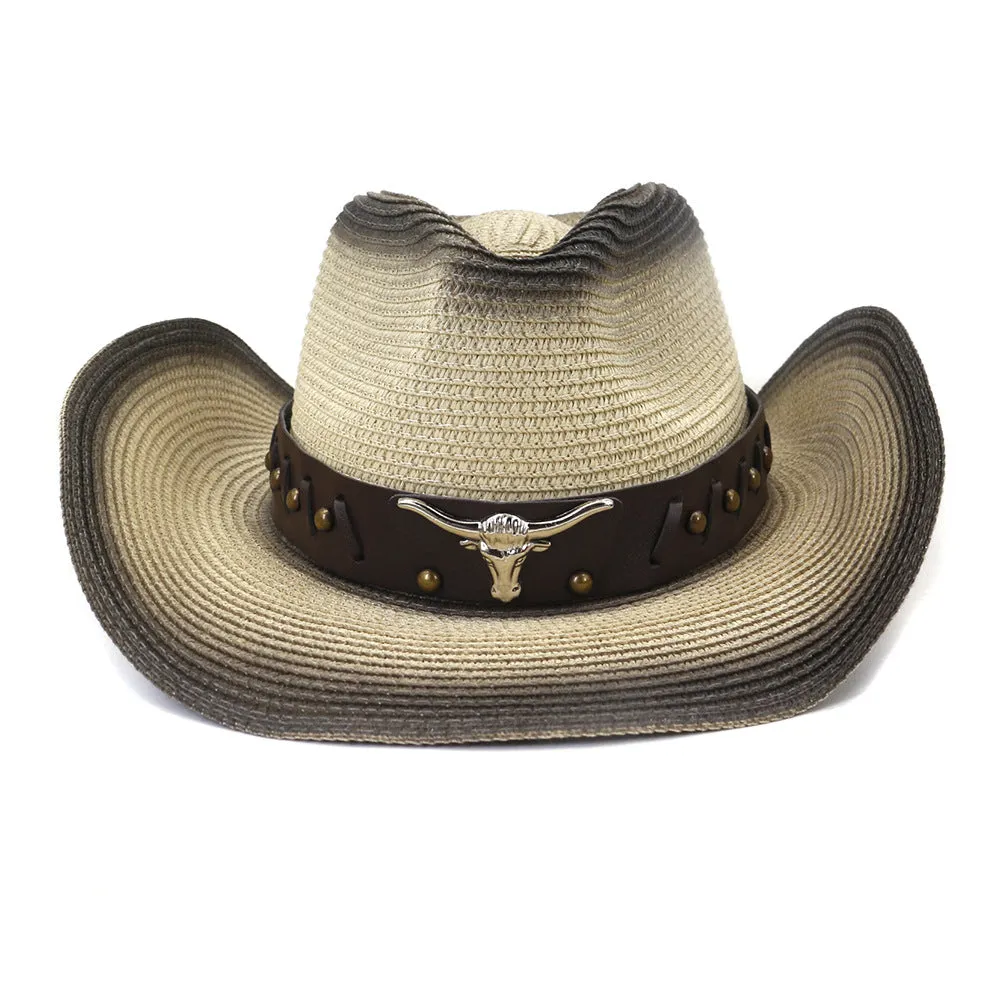 Straw Cowboy Hats Sun Protection by the Sea Sun Hat Men