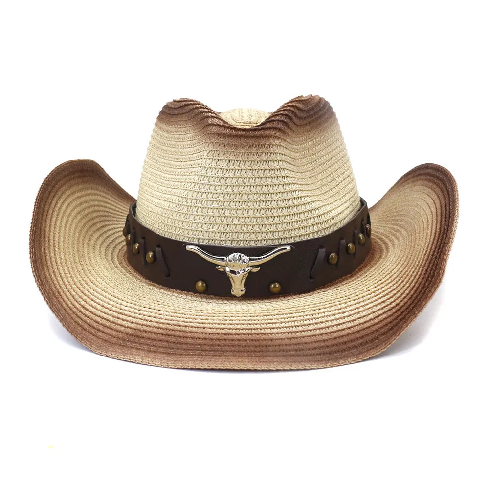 Straw Cowboy Hats Sun Protection by the Sea Sun Hat Men