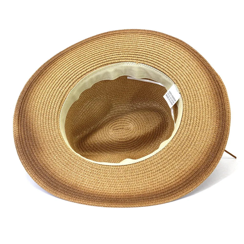 Straw Cowboy Hats Travel Travel Sun Protection Sun Hat Male Women's Straw Hat