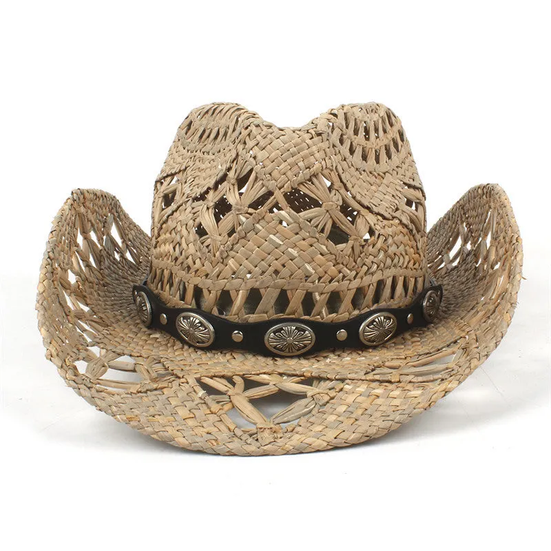 Straw Cowboy Hats Western Cowboy Hat Straw Hat Sunhat