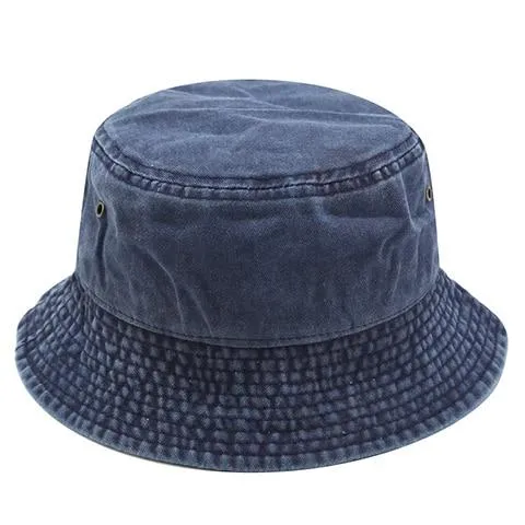 Washed Cotton Bucket Hat