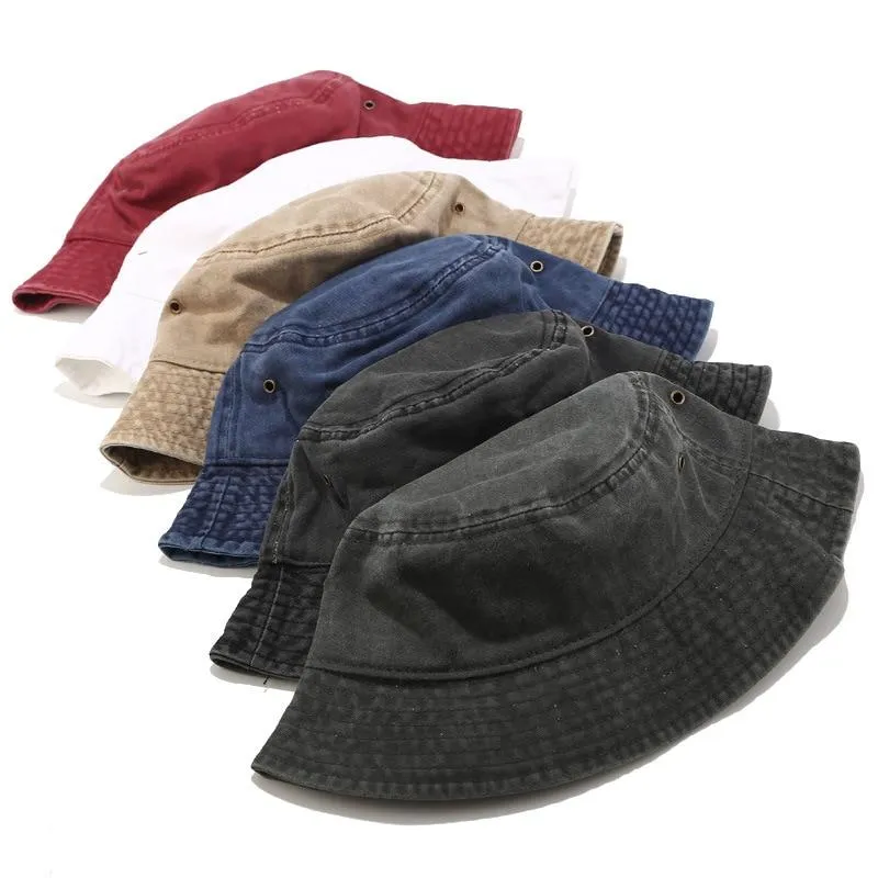 Washed Cotton Bucket Hat