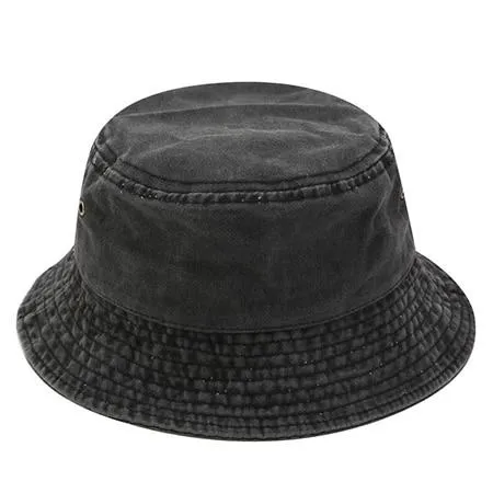 Washed Cotton Bucket Hat