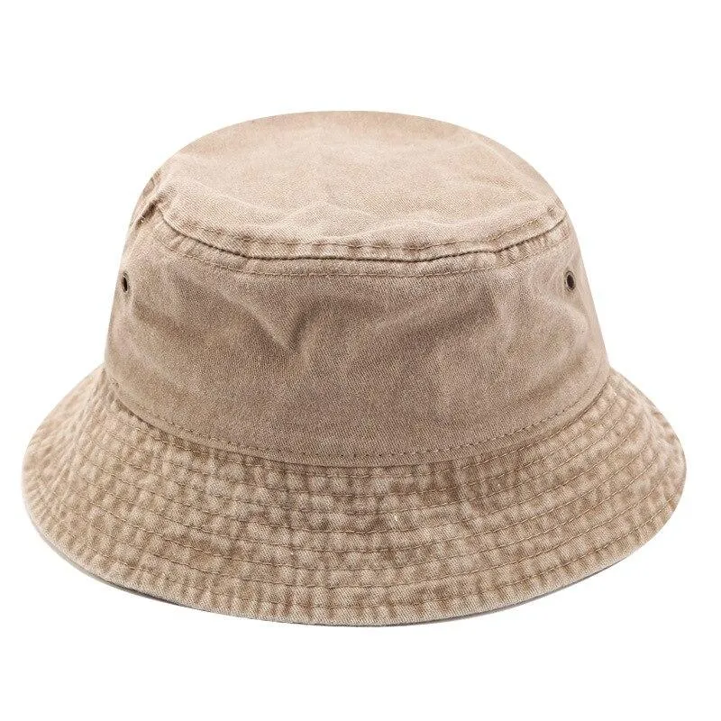 Washed Cotton Bucket Hat