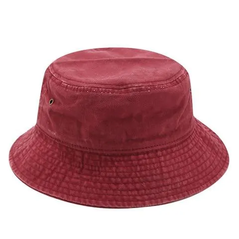 Washed Cotton Bucket Hat