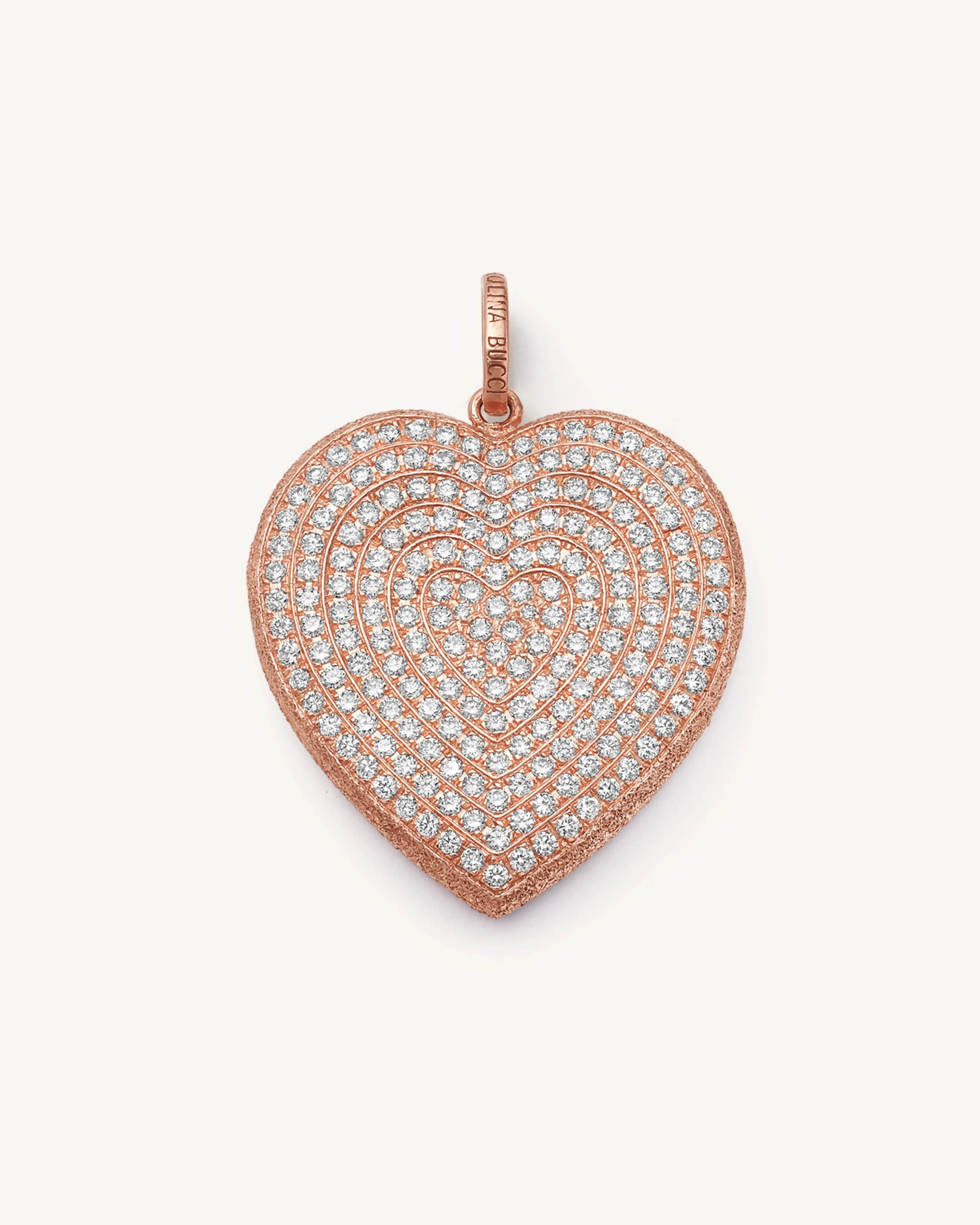 White Diamond Pavé Cuore Pendant