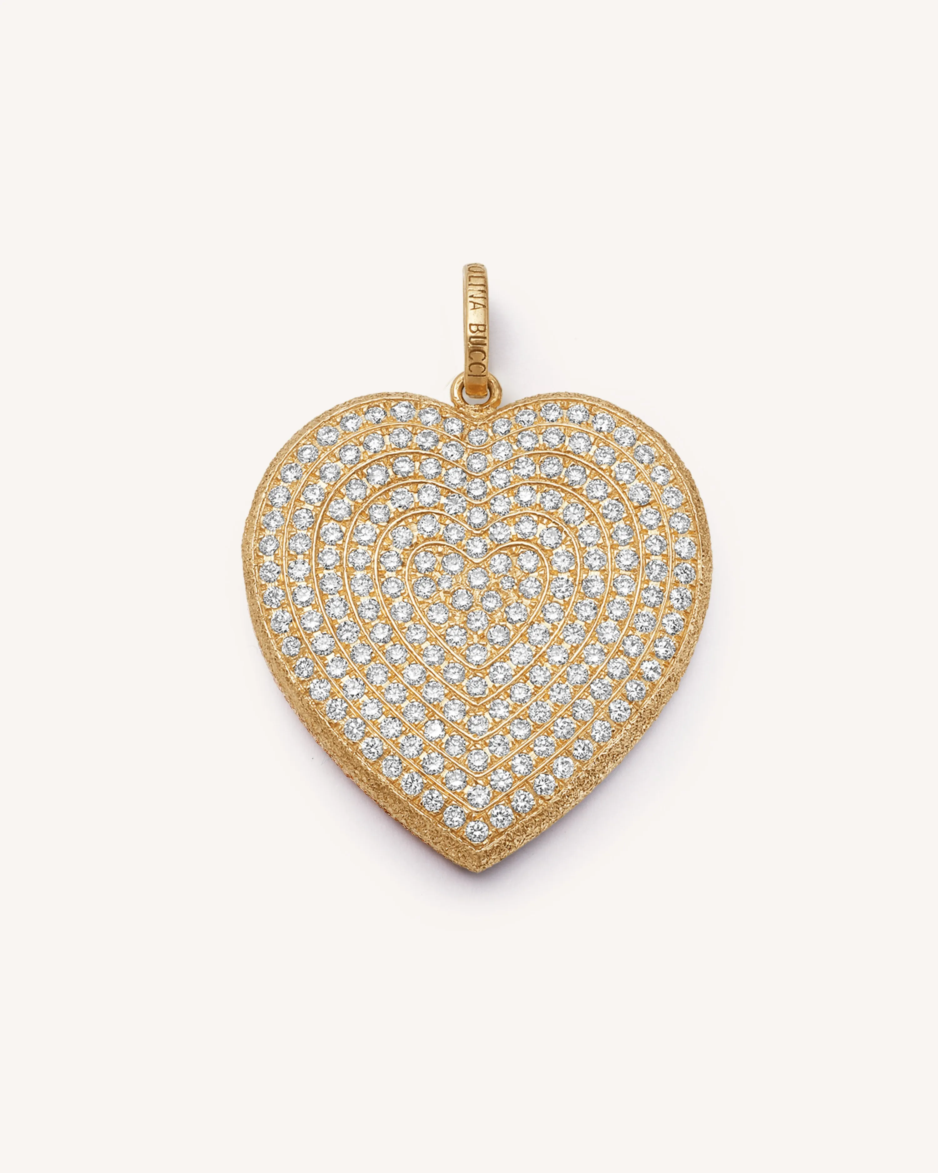 White Diamond Pavé Cuore Pendant