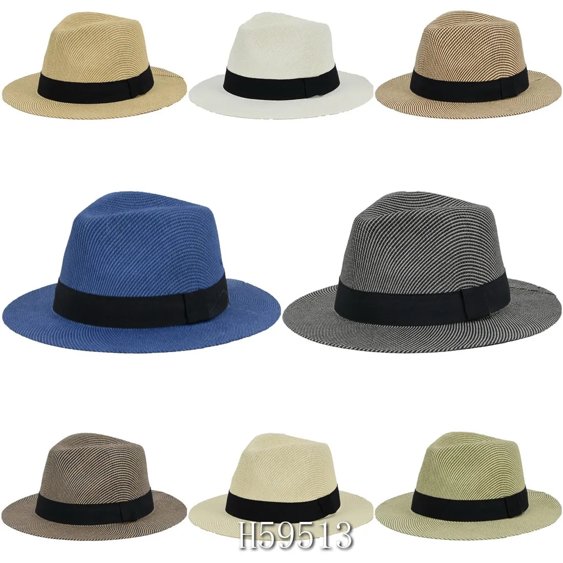 Wholesale Summer Sun Straw Bucket Hats H59513